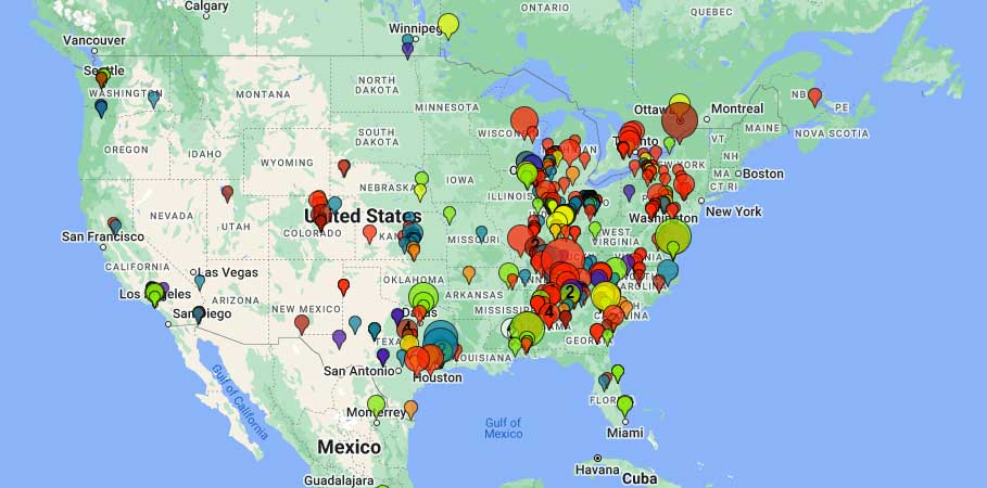 National RCC Explorer map